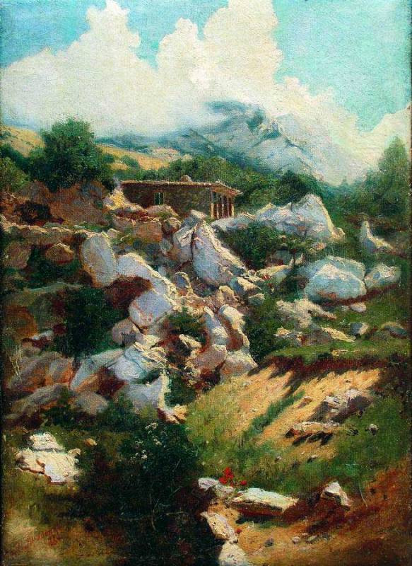 乌克兰画家尼古拉雅罗申柯（Nicholas Yaroshenko）油画风景作品