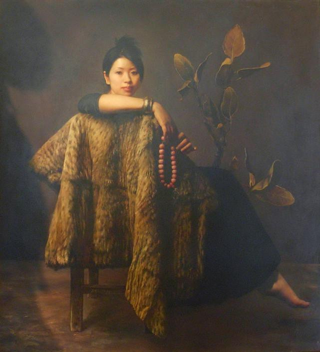 王明月油画人物作品