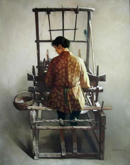 王明月油画人物作品