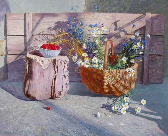 乌克兰Anna Landovskaya静物油画作品欣赏