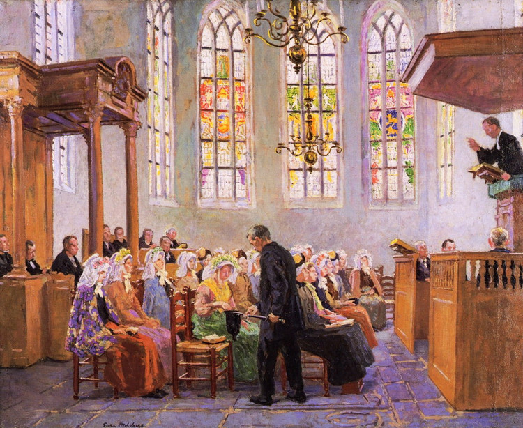 美国加瑞·梅切斯（Gari Melchers）油画作品欣赏
