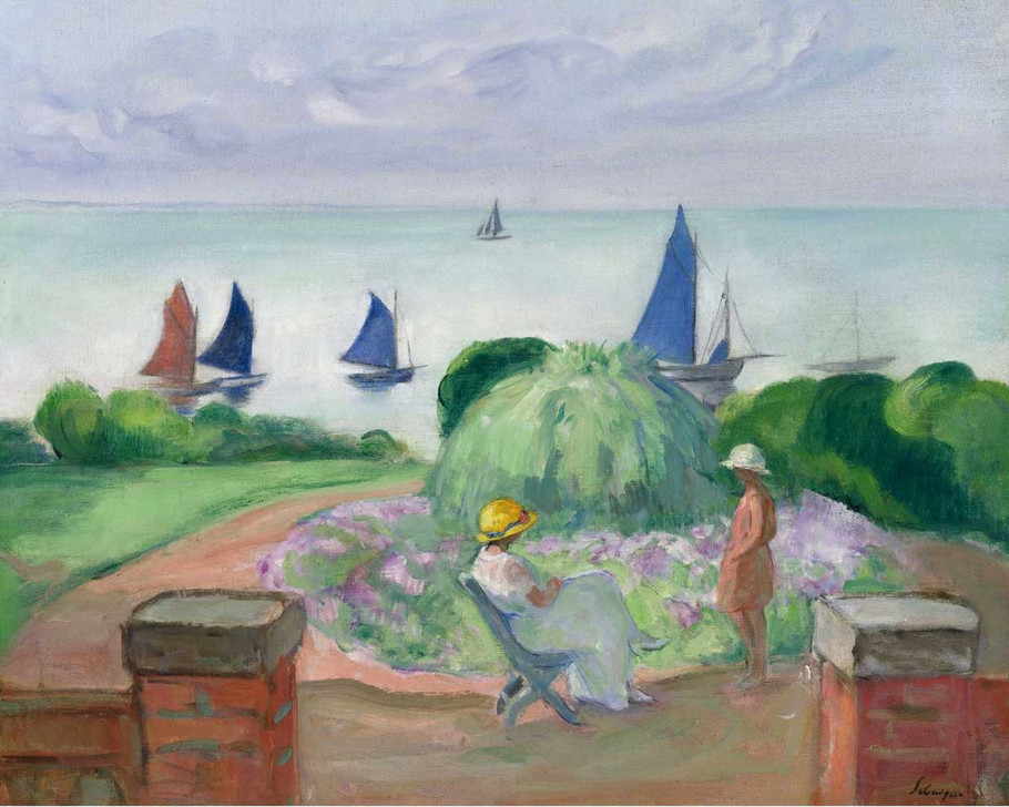 法国后印象派画家亨利·莱巴斯克（Henri Lebasque）油画作品欣赏