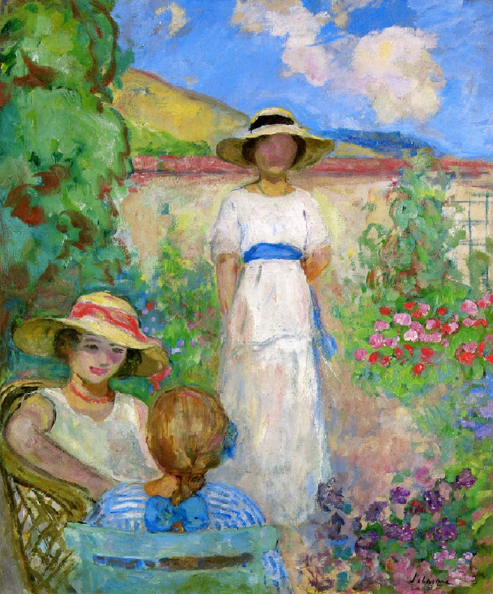 法国后印象派画家亨利·莱巴斯克（Henri Lebasque）油画作品欣赏