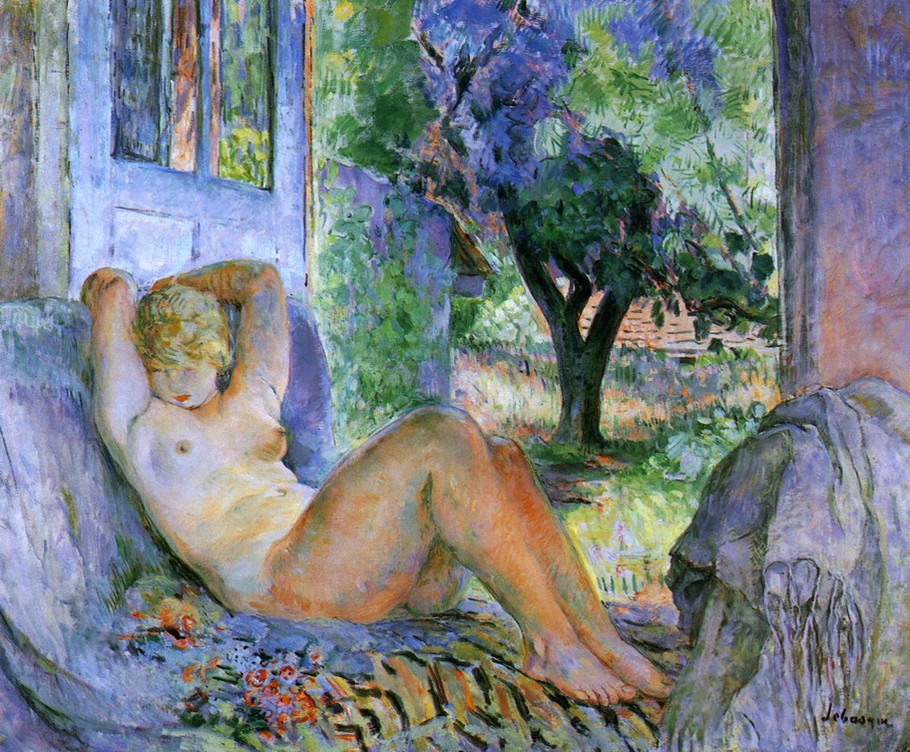 法国后印象派画家亨利·莱巴斯克（Henri Lebasque）油画作品欣赏