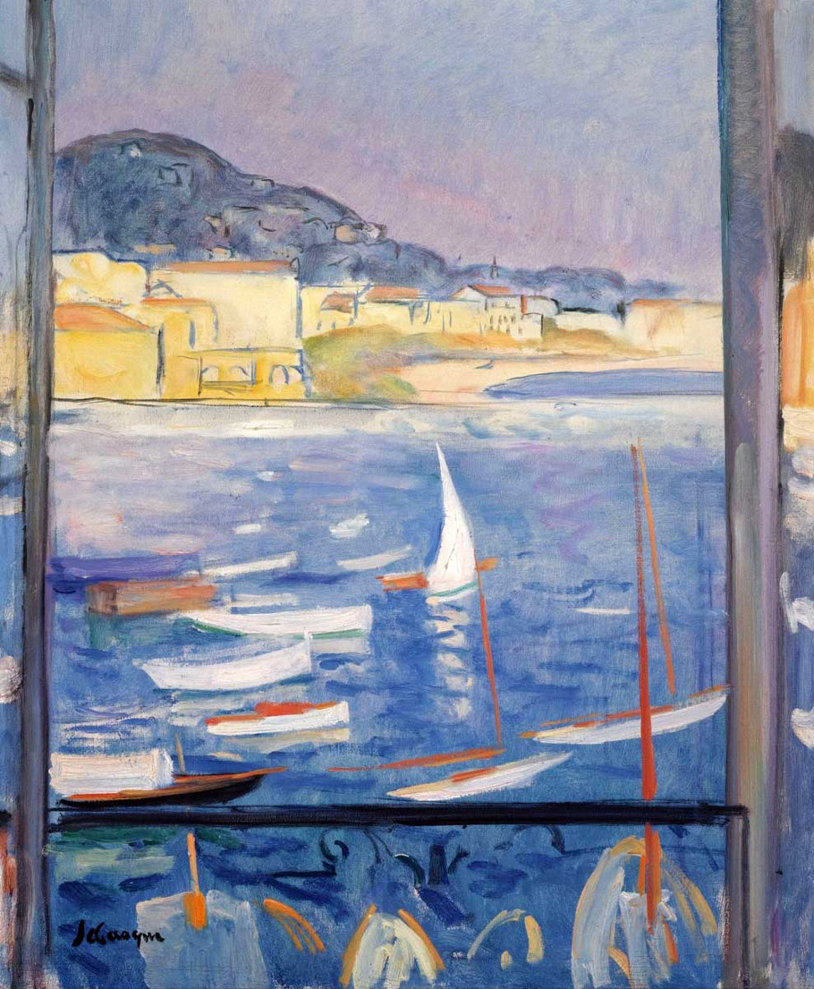 法国后印象派画家亨利·莱巴斯克（Henri Lebasque）油画作品欣赏