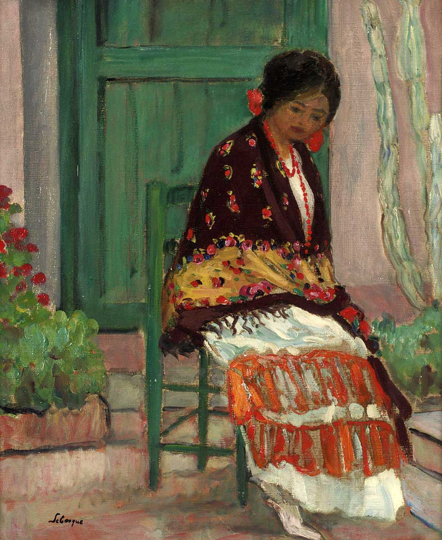 法国后印象派画家亨利·莱巴斯克（Henri Lebasque）油画作品欣赏