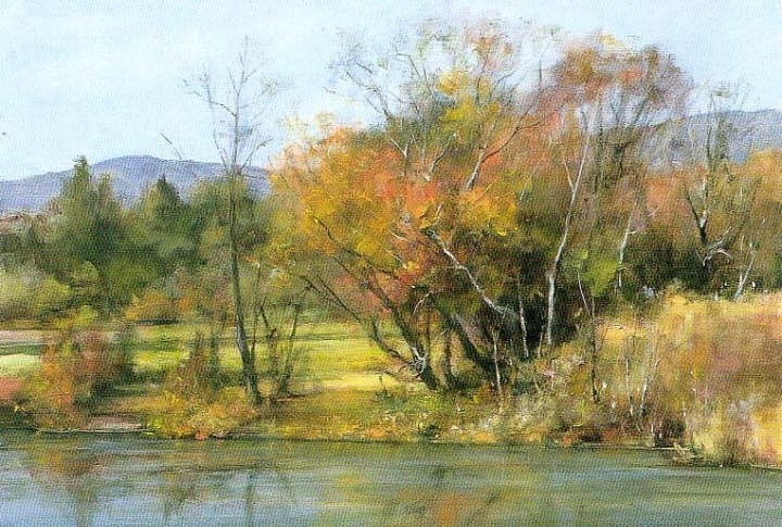 日本湯山俊久（Toshihisa Yuyama）油画风景作品