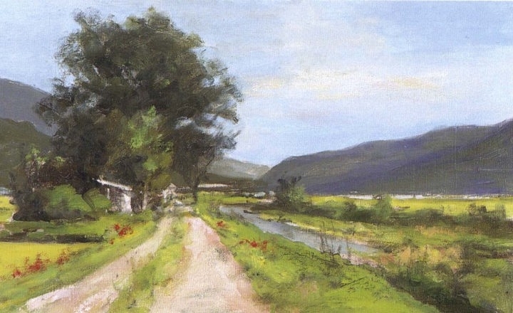 日本湯山俊久（Toshihisa Yuyama）油画风景作品
