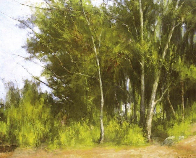 日本湯山俊久（Toshihisa Yuyama）油画风景作品