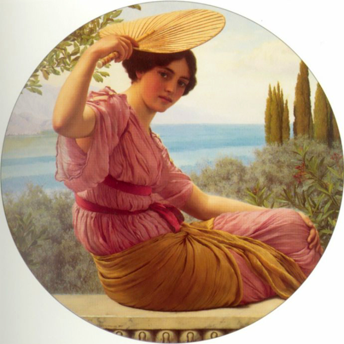 英国约翰·威廉·格威德（John William Godward）油画作品欣赏