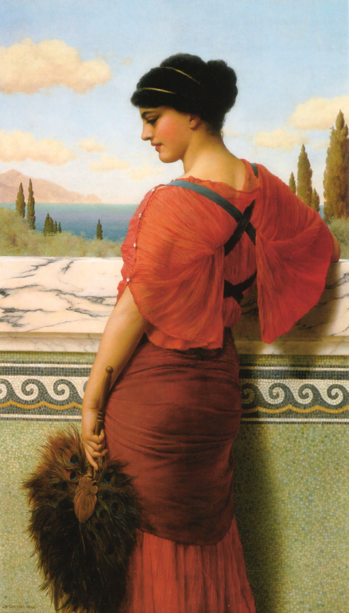 英国约翰·威廉·格威德（John William Godward）油画作品欣赏