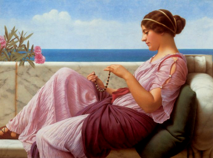 英国约翰·威廉·格威德（John William Godward）油画作品欣赏
