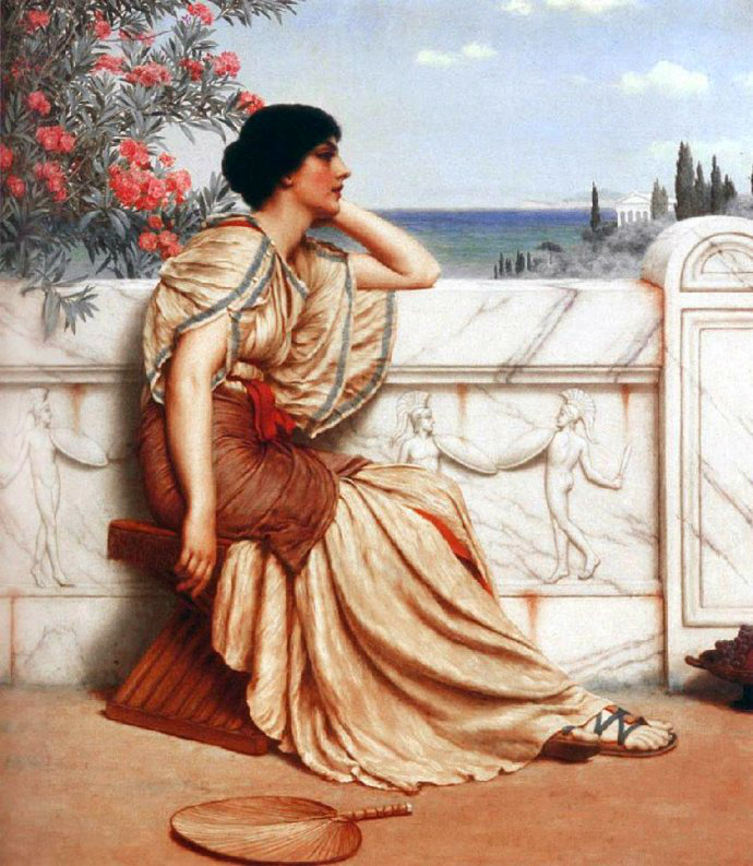 英国约翰·威廉·格威德（John William Godward）油画作品欣赏