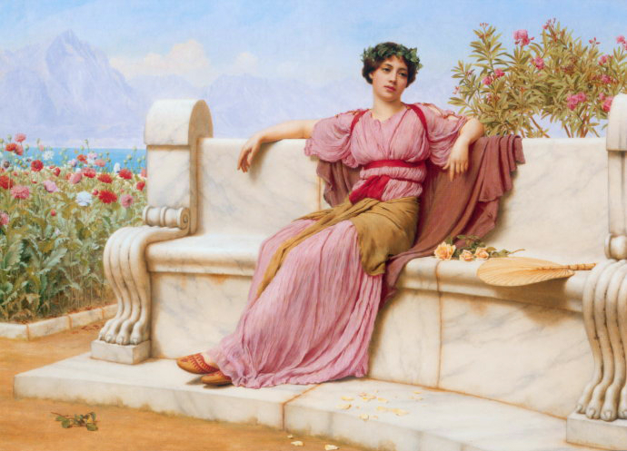 英国约翰·威廉·格威德（John William Godward）油画作品欣赏