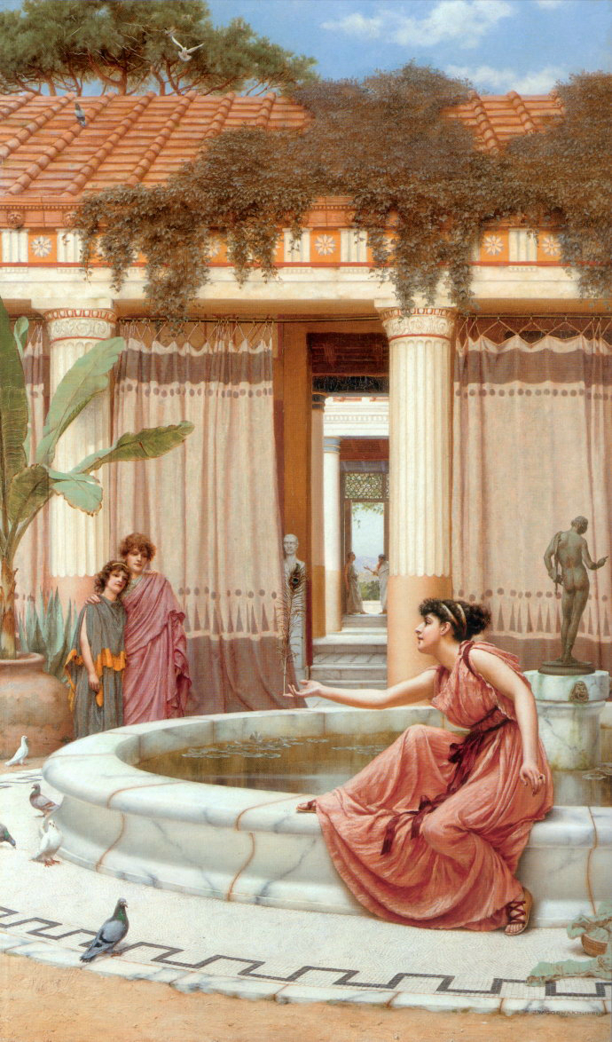 英国约翰·威廉·格威德（John William Godward）油画作品欣赏