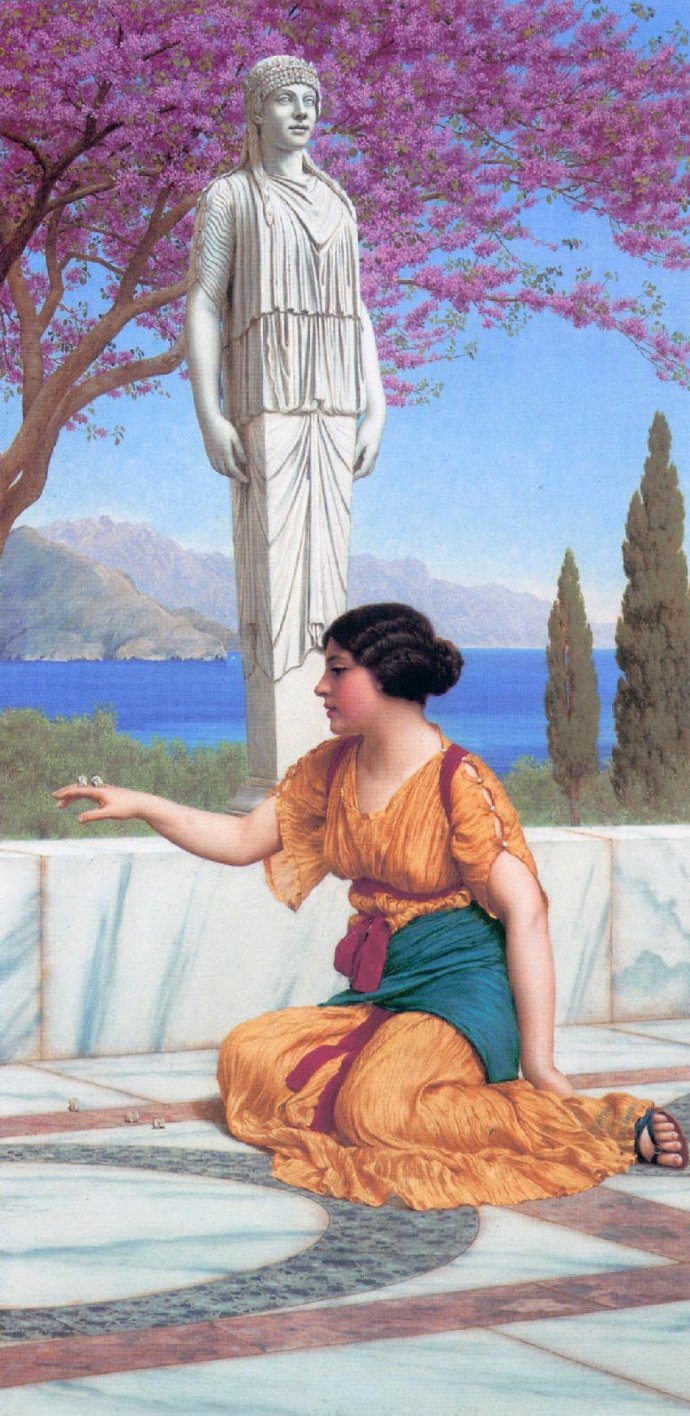 英国约翰·威廉·格威德（John William Godward）油画作品欣赏