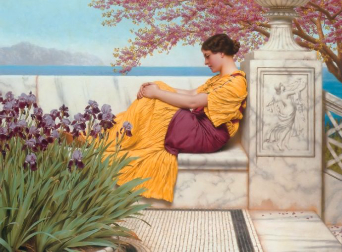 英国约翰·威廉·格威德（John William Godward）油画作品欣赏