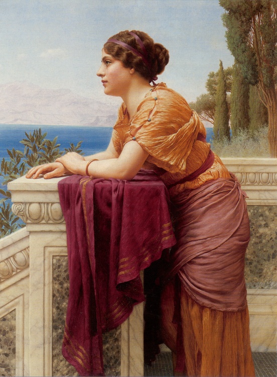 英国约翰·威廉·格威德（John William Godward）油画作品欣赏