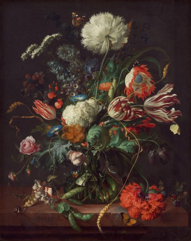荷兰画家杨·戴维茨·德·希姆（Jan Davidsz. de Heem）静物油画