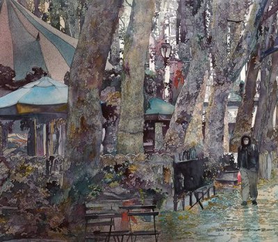 美国John Salminen水彩画