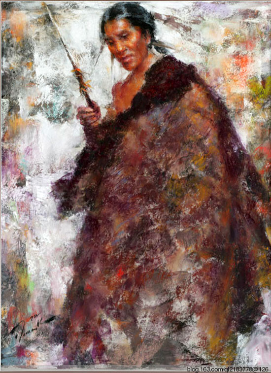 美国Burton Silverman人物油画