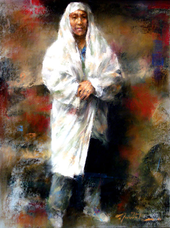 美国Burton Silverman人物油画