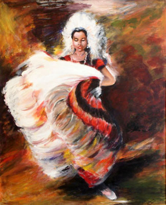 美国Burton Silverman人物油画