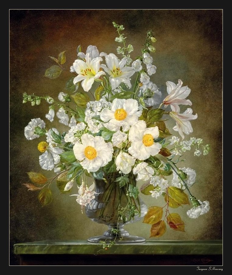 法国塞西尔·肯尼迪（Cecil Kennedy）油画花卉作品