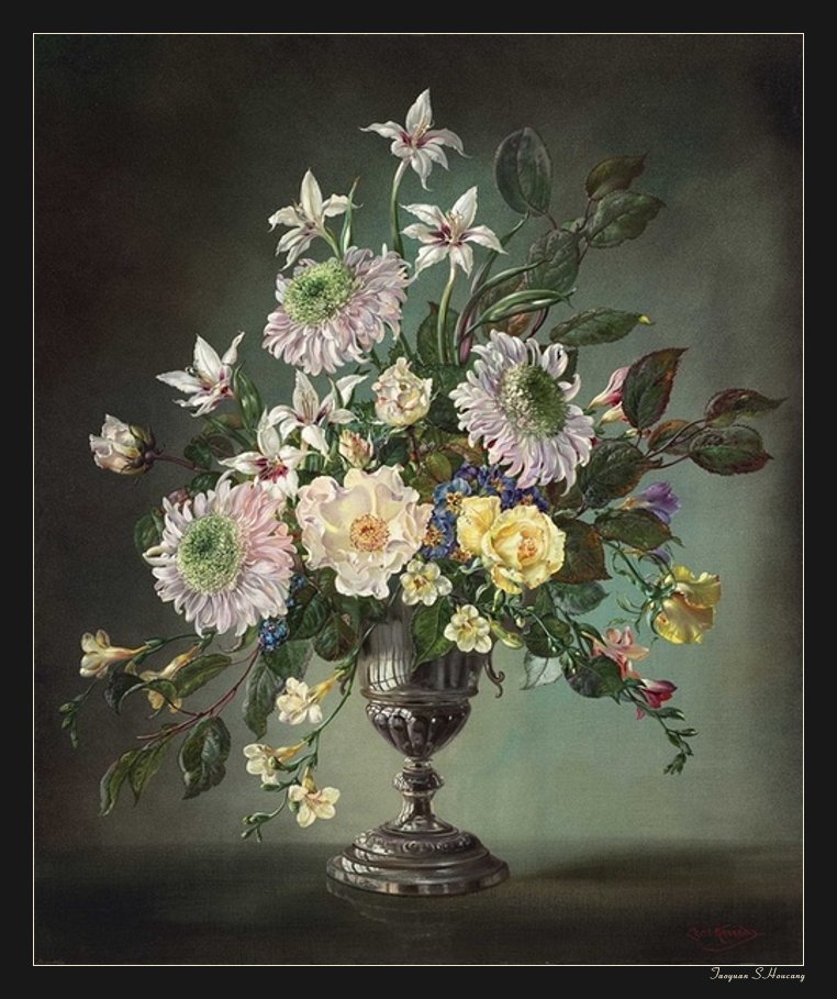 法国塞西尔·肯尼迪（Cecil Kennedy）油画花卉作品