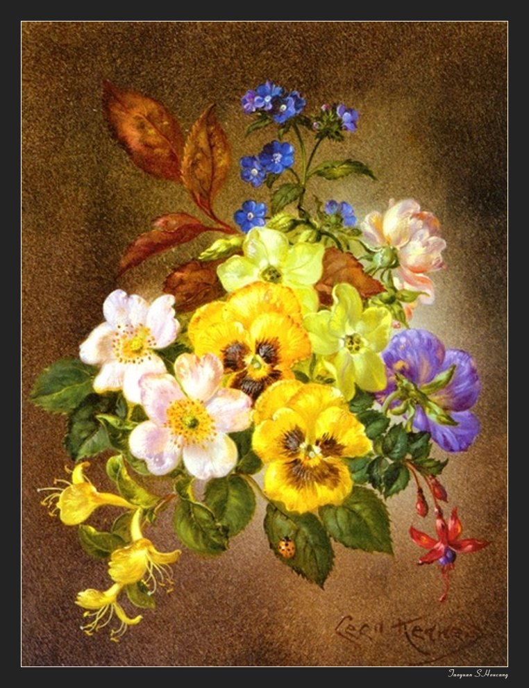 法国塞西尔·肯尼迪（Cecil Kennedy）油画花卉作品