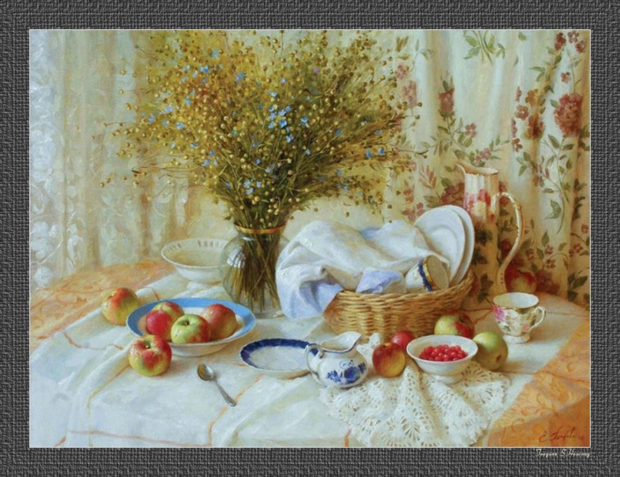 俄罗斯Elena Petrova静物油画作品欣赏