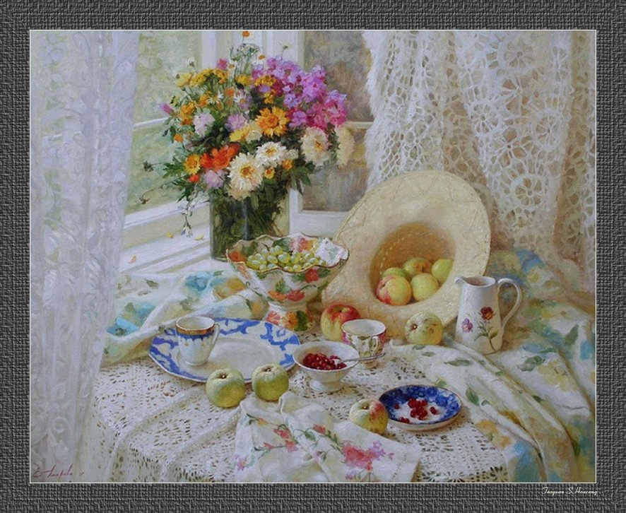 俄罗斯Elena Petrova静物油画作品欣赏