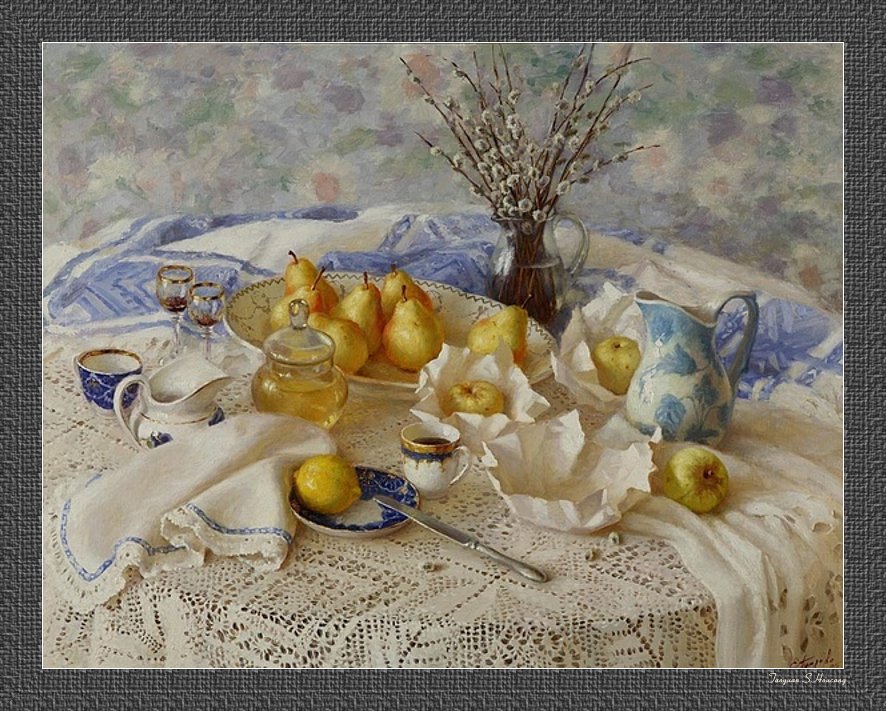 俄罗斯Elena Petrova静物油画作品欣赏