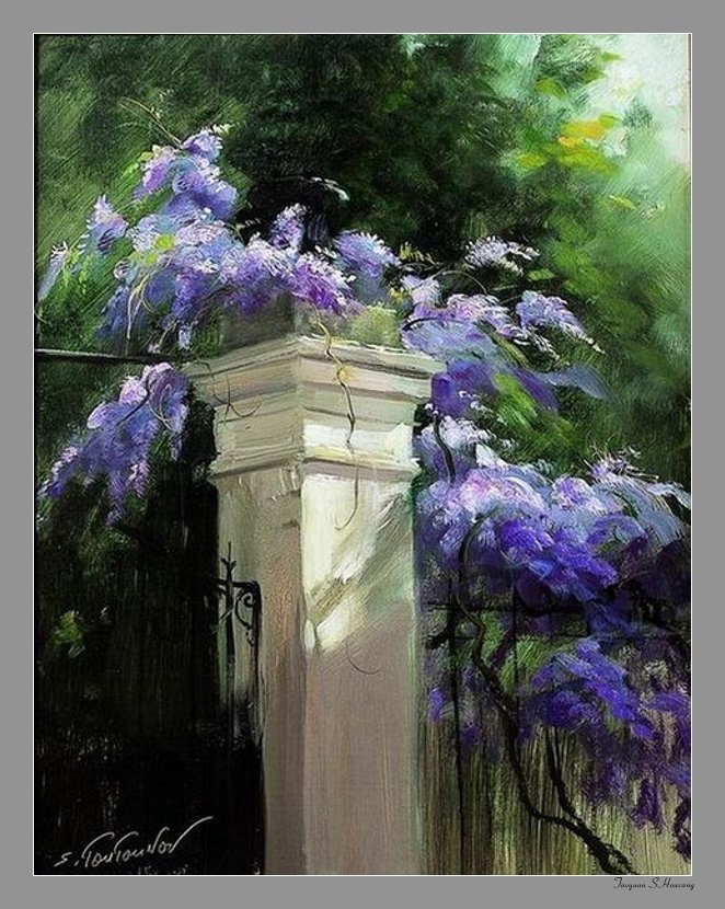 俄罗斯Serguei Toutounov油画花卉作品（二）