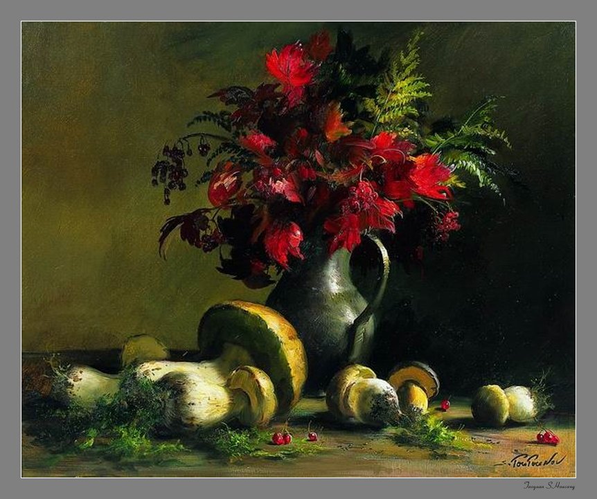 俄罗斯Serguei Toutounov油画花卉作品(一）