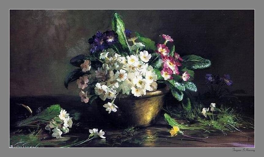 俄罗斯Serguei Toutounov油画花卉作品(一）