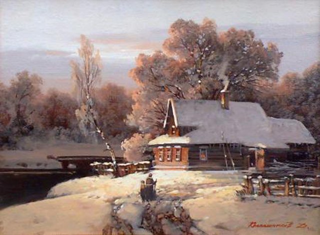 俄罗斯Kolpashnikov油画风景
