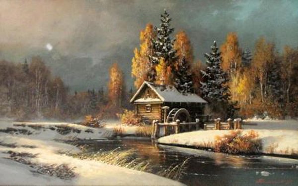 俄罗斯Kolpashnikov油画风景
