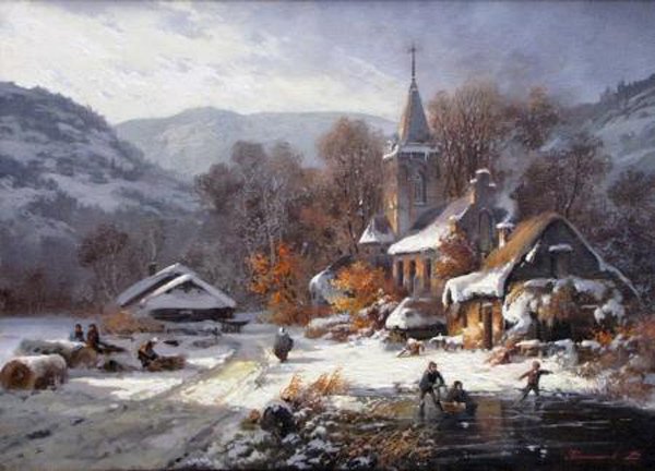 俄罗斯Kolpashnikov油画风景