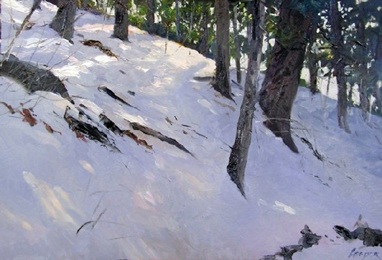 美国Christopher Leeper雪景油画作品欣赏