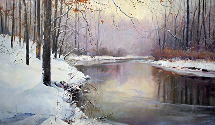 美国Christopher Leeper雪景油画作品欣赏
