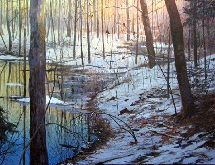 美国Christopher Leeper雪景油画作品欣赏