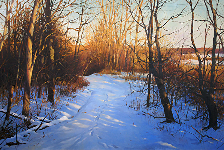 美国Christopher Leeper雪景油画作品欣赏