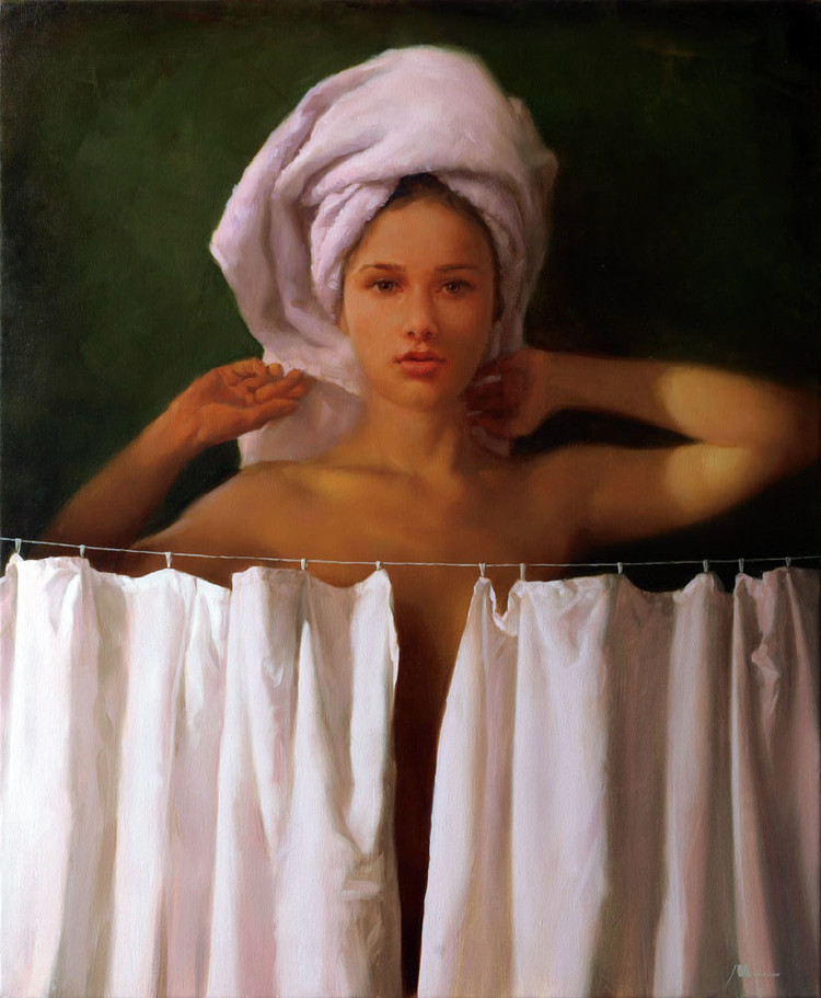 俄罗斯Evgeniy Monahov人物油画作品欣赏