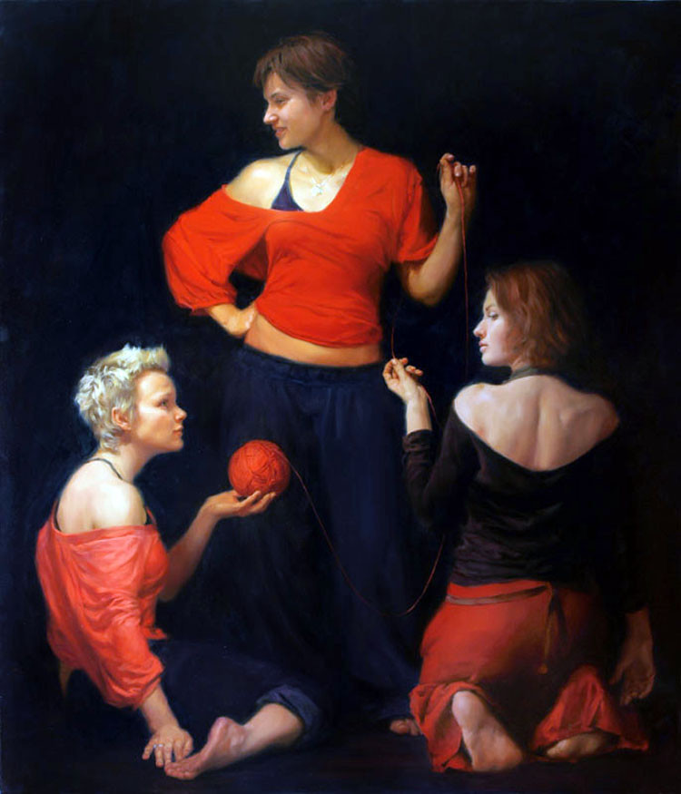 俄罗斯Evgeniy Monahov人物油画作品欣赏