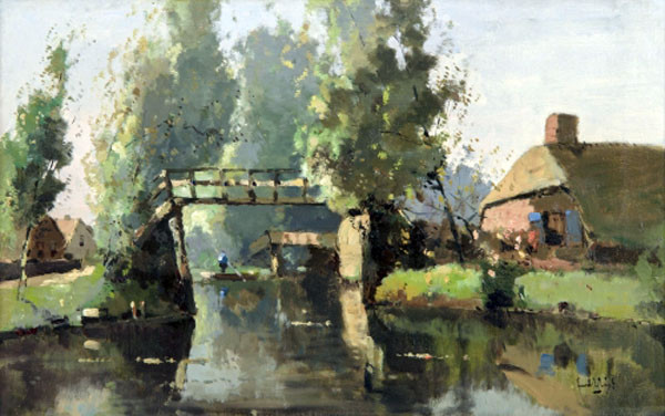荷兰Leendert van der Vlist风景油画作品欣赏