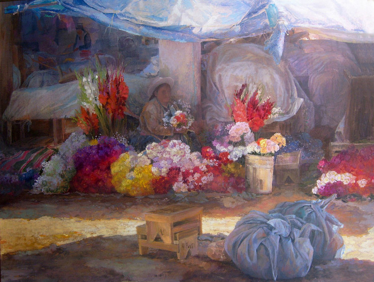 玻利维亚Remy Daza Rojas人物油画作品欣赏