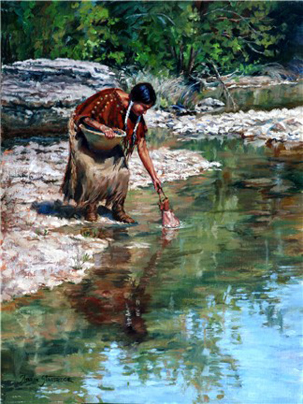 美国Sharon Standridge西牧风情油画作品欣赏