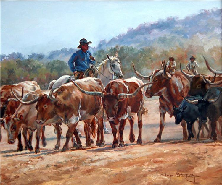 美国Sharon Standridge西牧风情油画作品欣赏