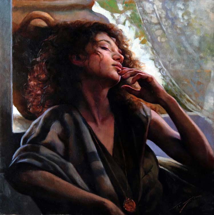 意大利Gianni Strino女性油画作品欣赏